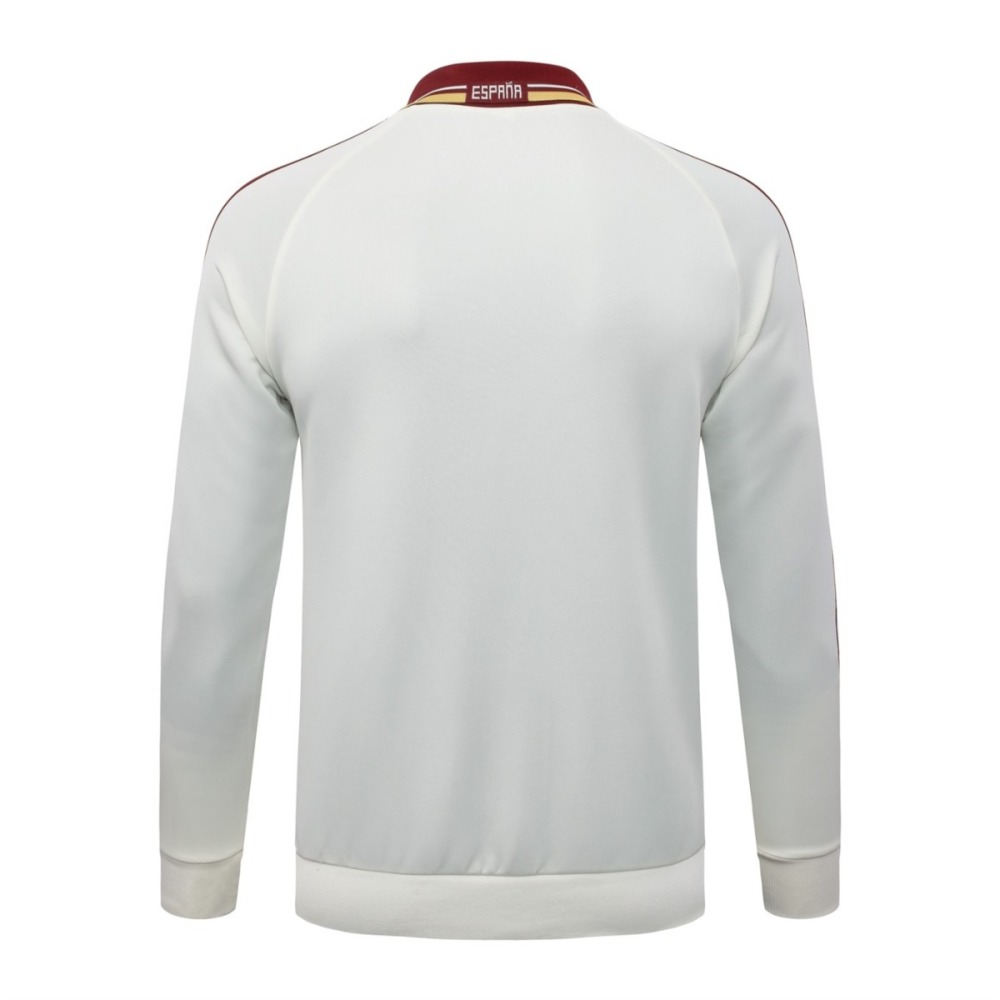 2026 Spain Off-white Jacket Training Suit Set