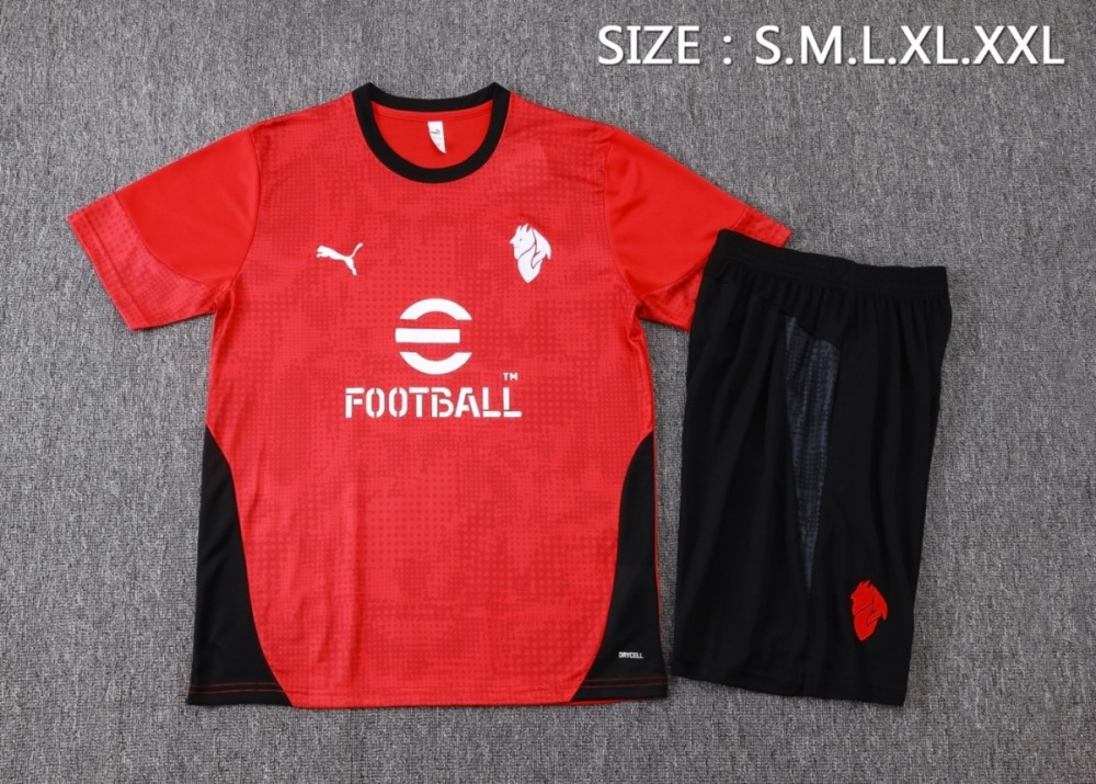 2026 AC Milan Red Training Set Shirt and Shorts
