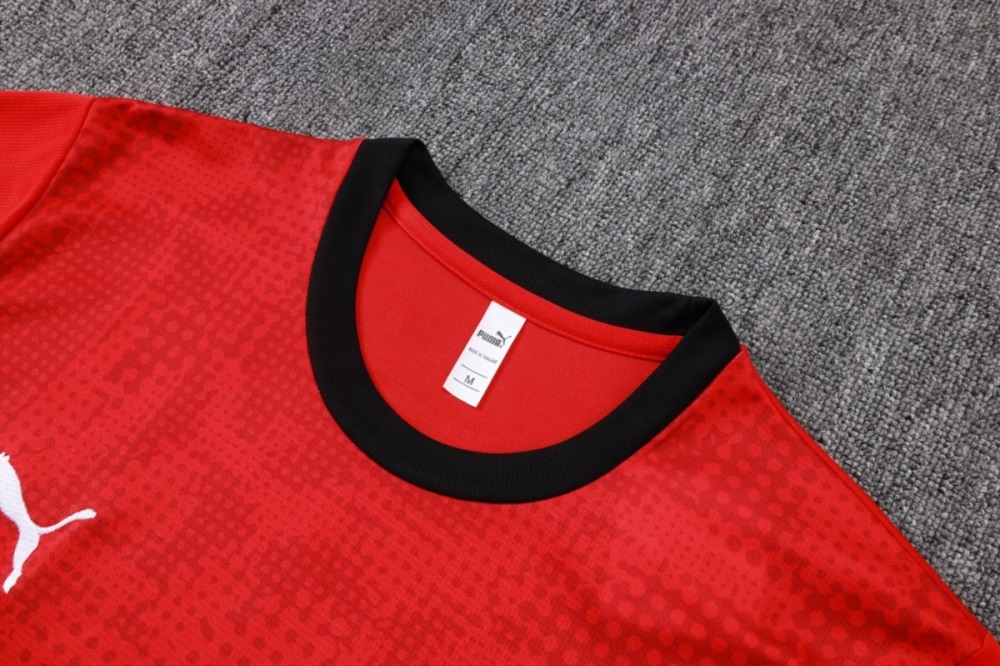 2026 AC Milan Red Training Set Shirt and Shorts