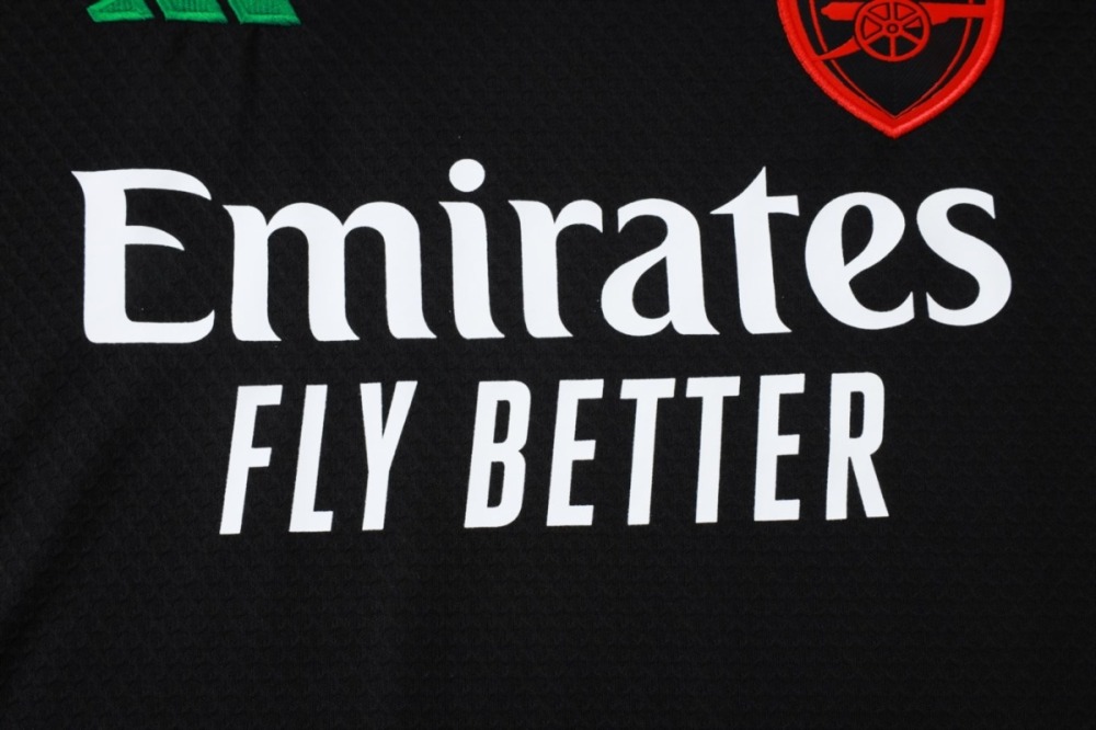 2026 Arsenal Black Training Set Shirt and Shorts
