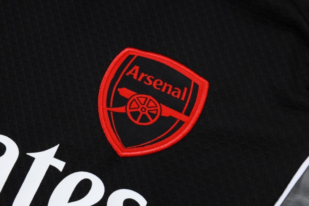 2026 Arsenal Black Training Set Shirt and Shorts