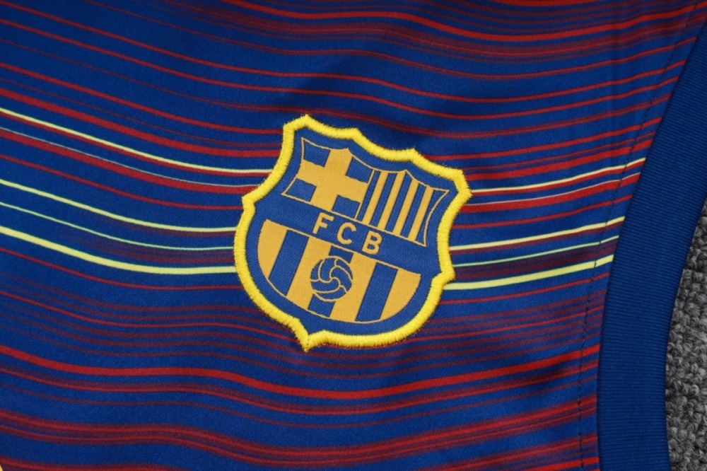 2026 Barcelona Colorful Blue Training Set Shirt and Shorts