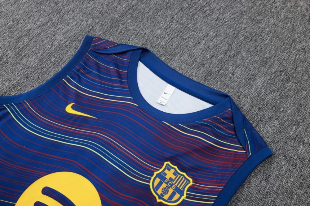 2026 Barcelona Colorful Blue Training Set Shirt and Shorts