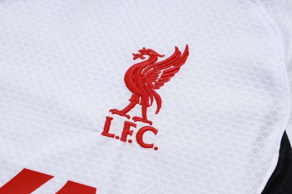 2026 Liverpool White Training Set Shirt and Shorts