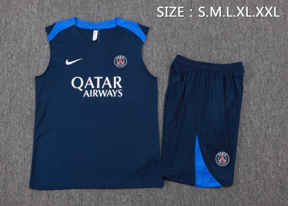 2026 PSG Royal blue Training Set Shirt and Shorts