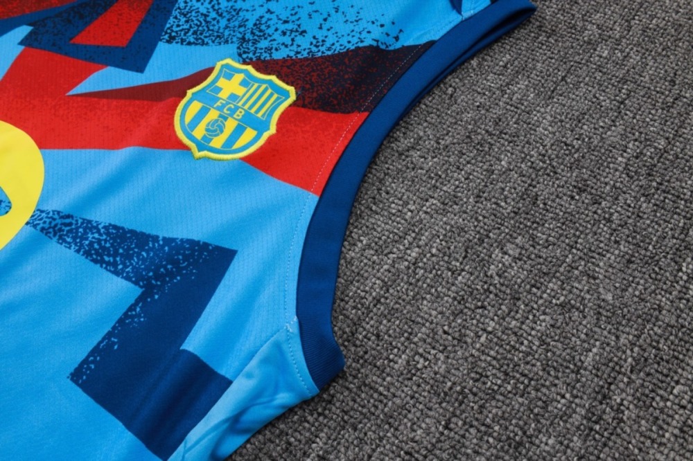 2026 Barcelona Light blue Training Set Shirt and Shorts