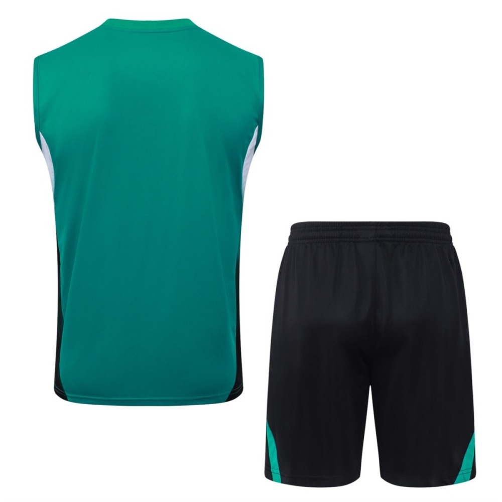2026 Liverpool Green Training Set Shirt and Shorts