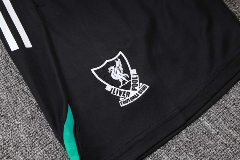 2026 Liverpool Green Training Set Shirt and Shorts