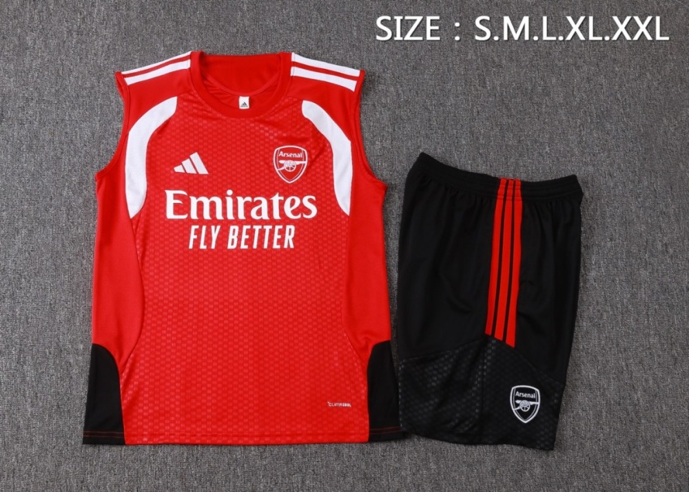 2026 Arsenal Red Training Set Shirt and Shorts