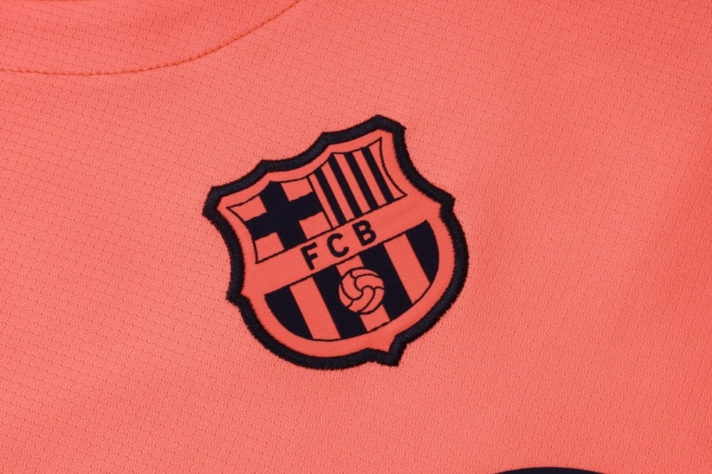 2026 Barcelona Fluorescent orange Training Set Shirt andShorts