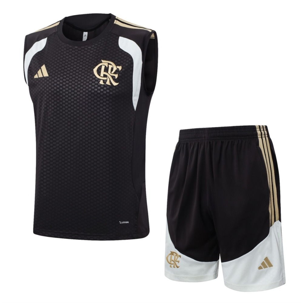 2026 Flamengo Dark brown Training Set Shirt and Shorts