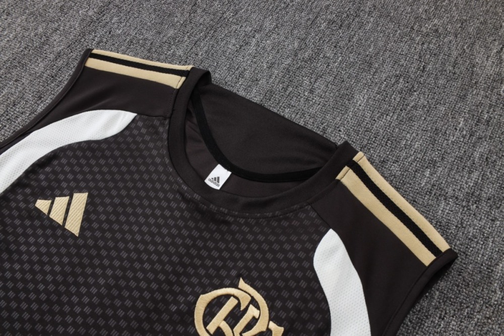 2026 Flamengo Dark brown Training Set Shirt and Shorts