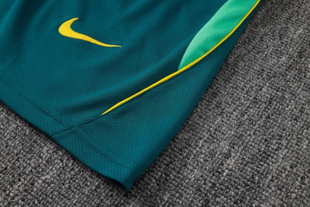 2026 Brazil Lake blue Training Set Shirt and Shorts