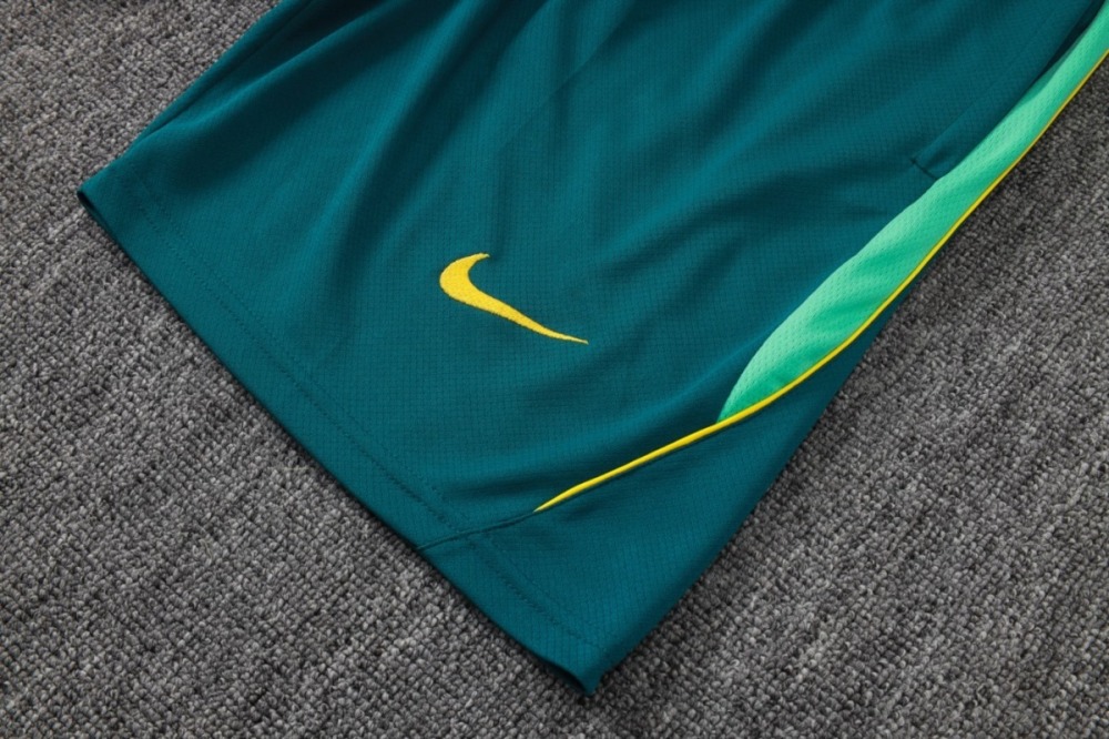 2026 Brazil Lake blue Training Set Shirt and Shorts