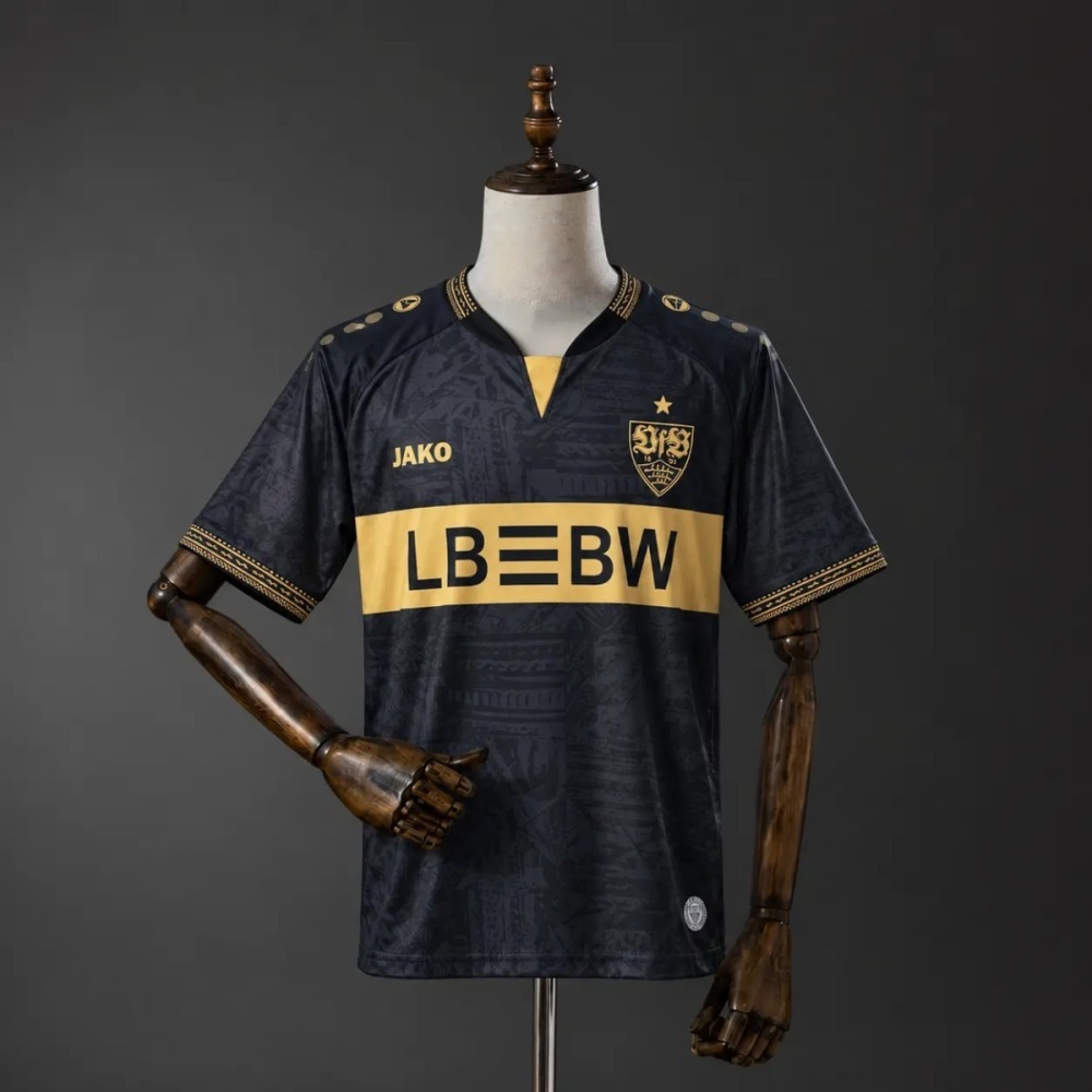 2026/27 VfB Stuttgart Goalkeeper Black Jersey FanVersion