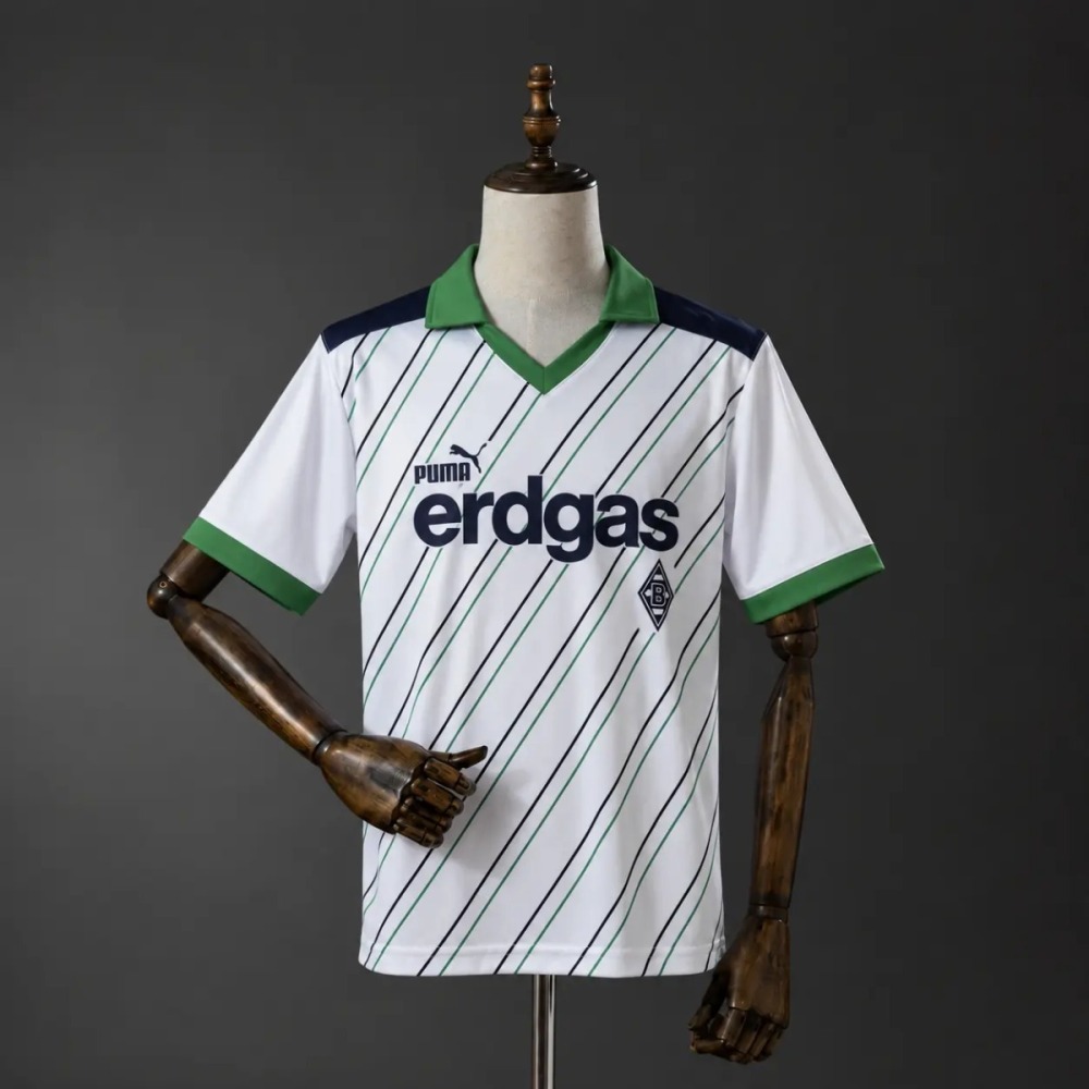 Retro Borussia Monchengladbach 1986 Home Jersey Fan  Version