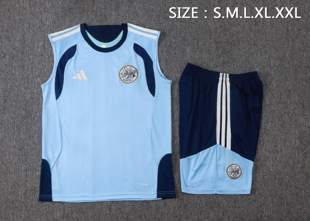 2026 Ajax Light blue Training Set Shirt and Shorts