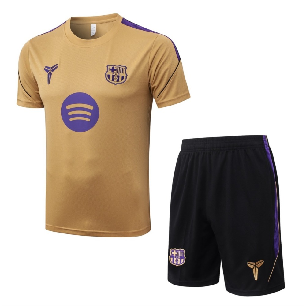 2026 Barcelona Yellow Training Set Shirt and Shorts