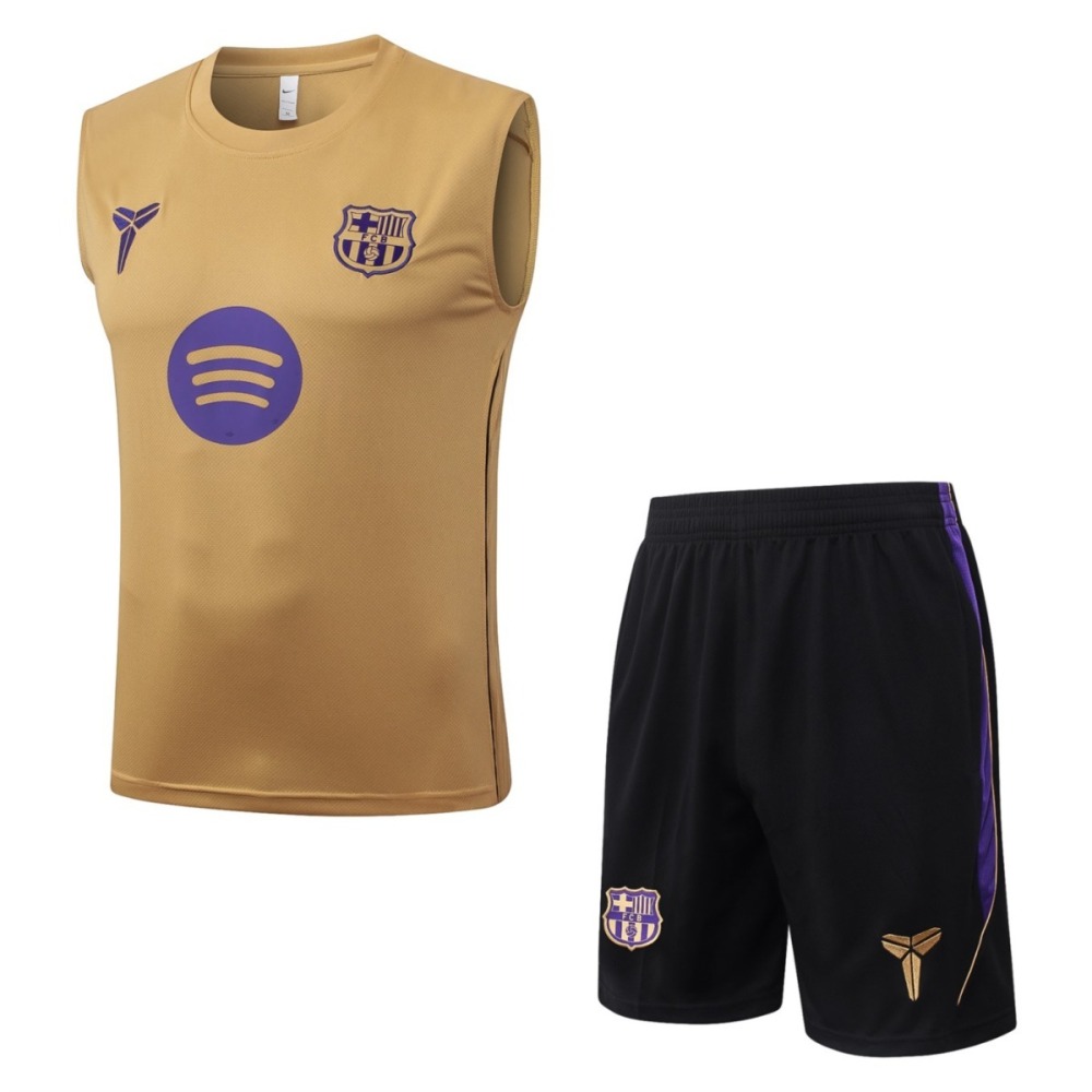2026 Barcelona Yellow Training Set Shirt and Shorts