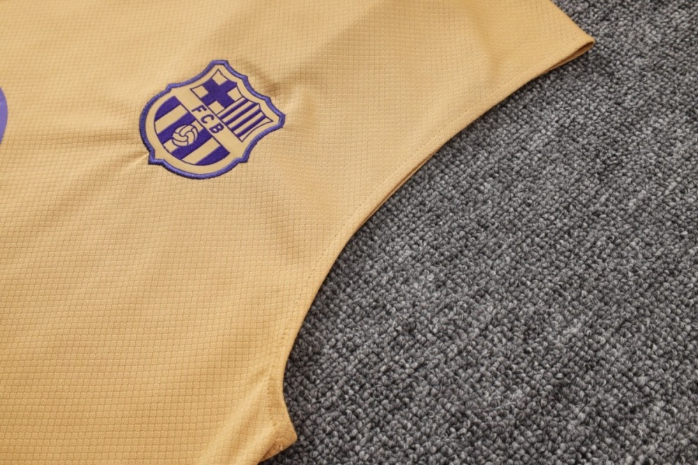 2026 Barcelona Yellow Training Set Shirt and Shorts