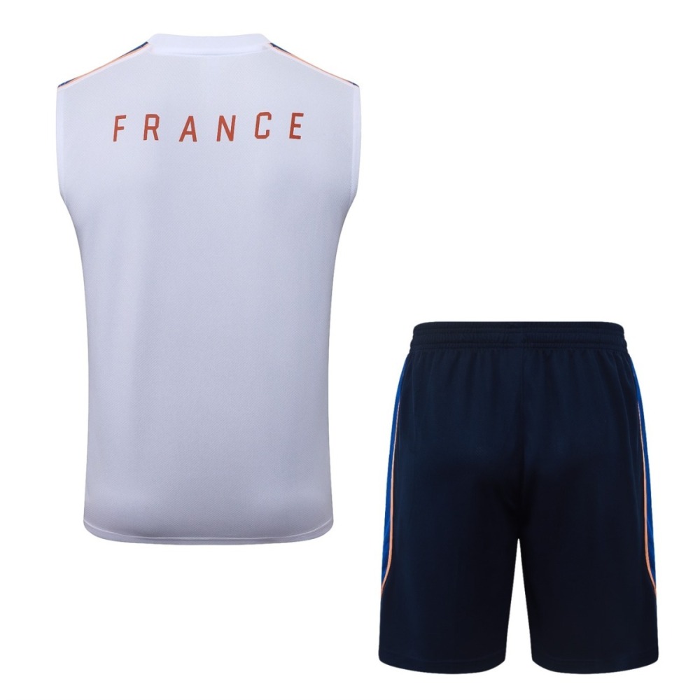 2026 France White Training Set Shirt and Shorts