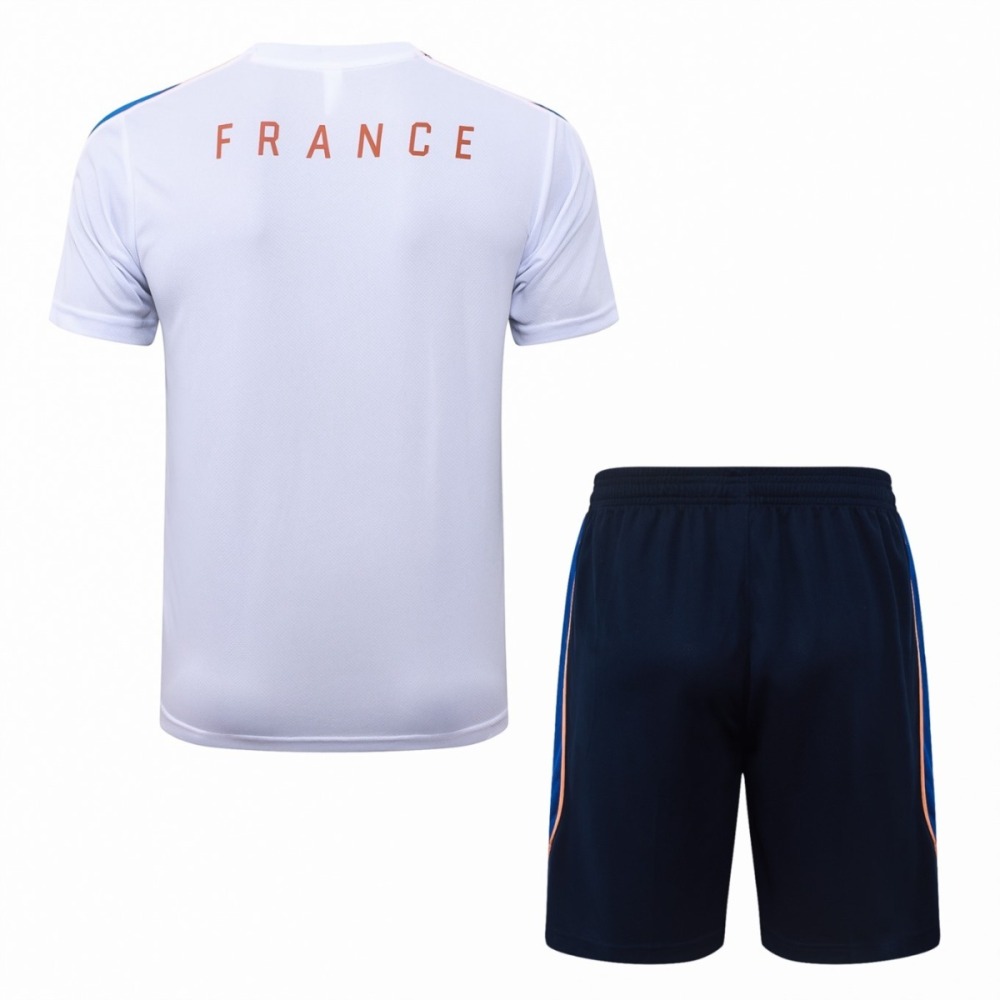 2026 France White Training Set Shirt and Shorts