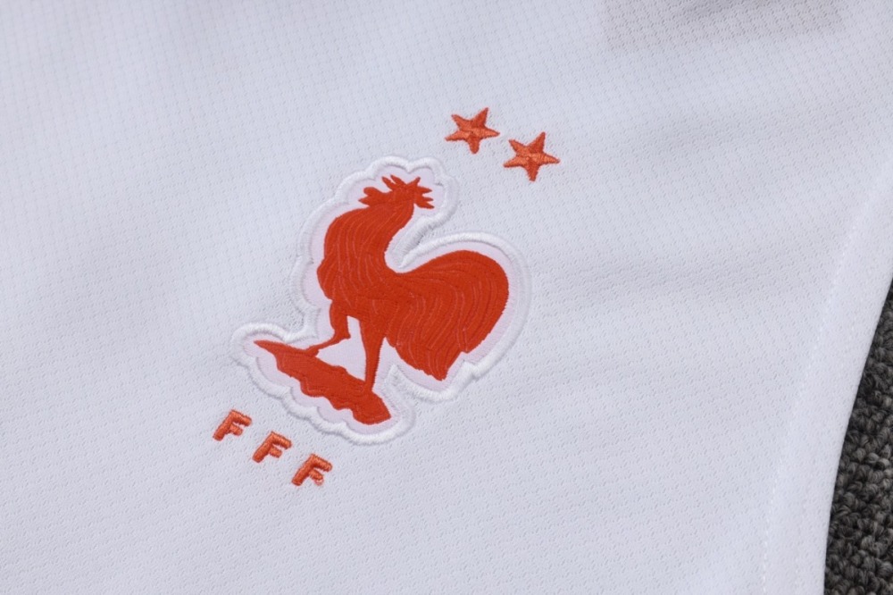 2026 France White Training Set Shirt and Shorts