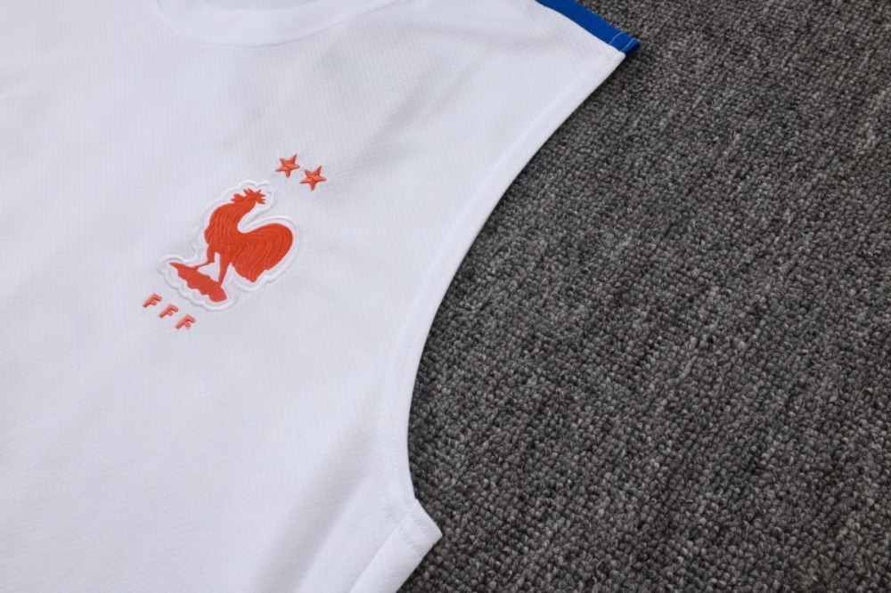 2026 France White Training Set Shirt and Shorts