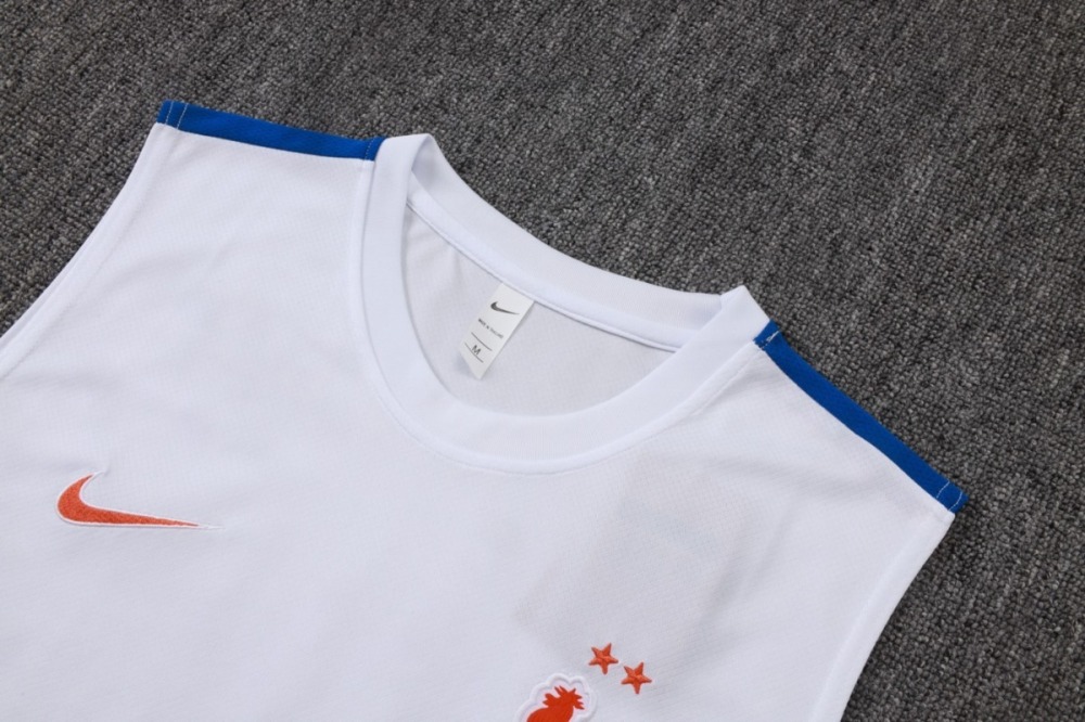 2026 France White Training Set Shirt and Shorts