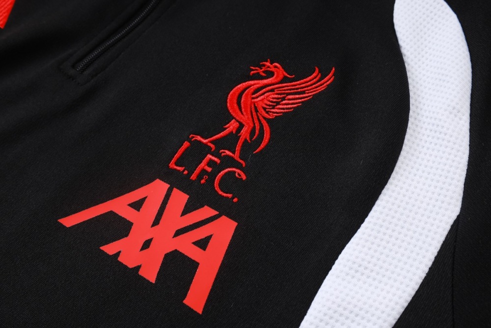 2026 Liverpool Black Training Set Shirt and Shorts
