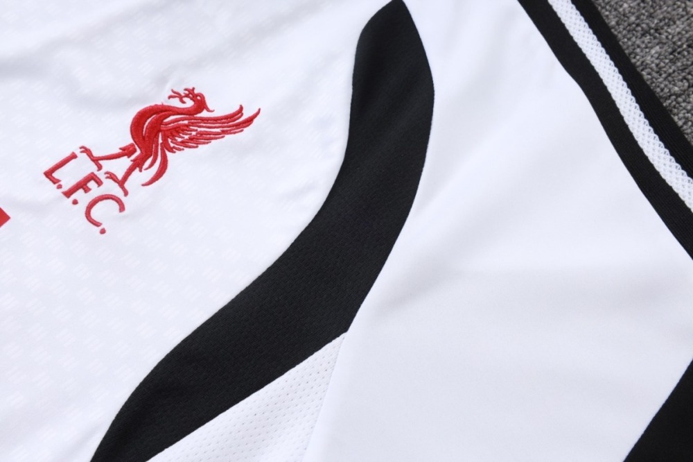 2026 Liverpool White Training Set Shirt and Shorts