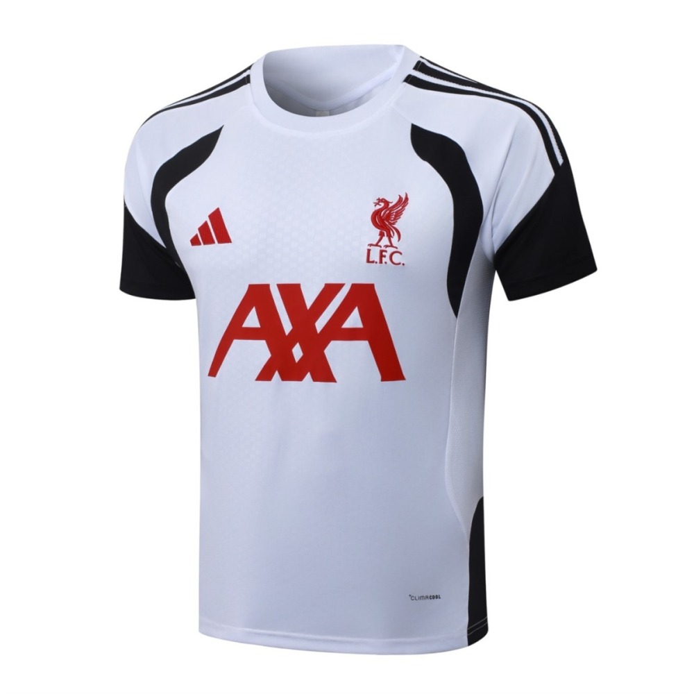 2026 Liverpool White Training Set Shirt and Shorts