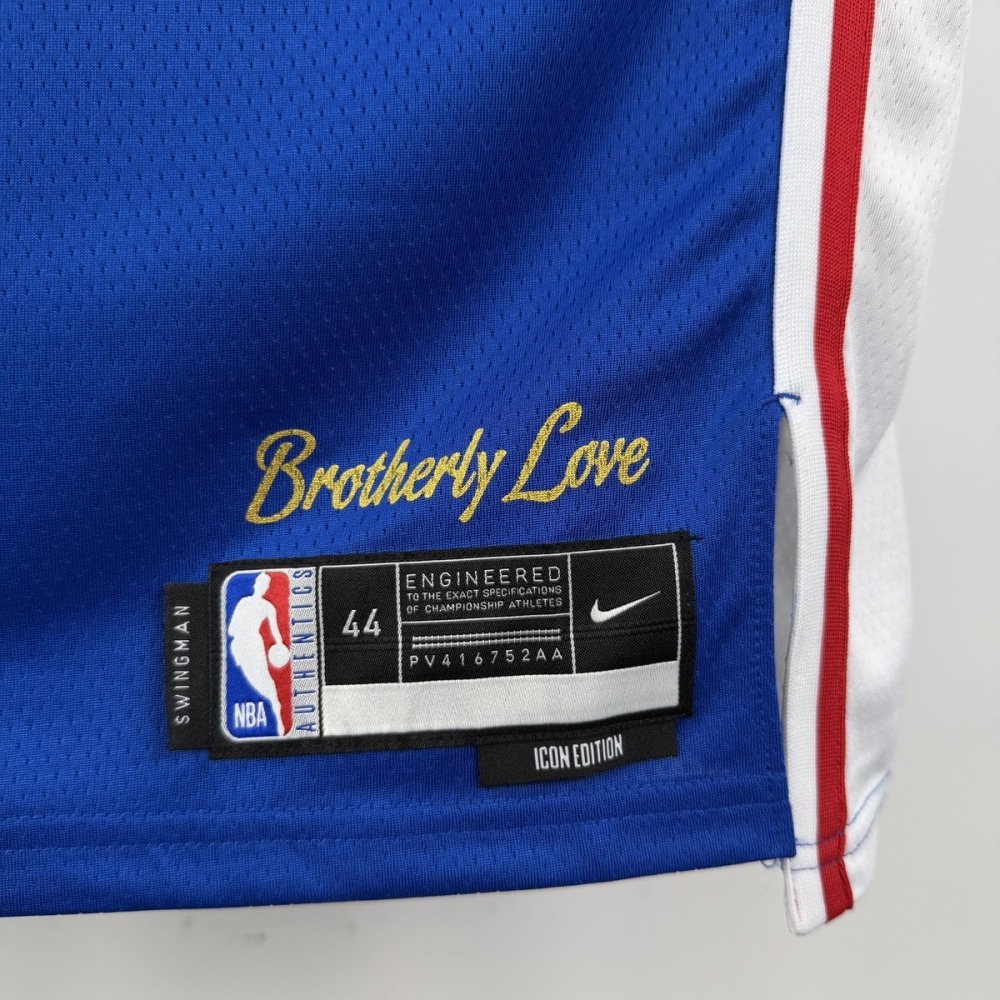 NBA Philadelphia 76ers 2023 V-Neck Blue JerseyJAMES#23