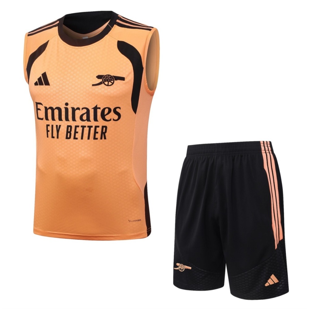 2026 Arsenal Orange Training Set Shirt and Shorts