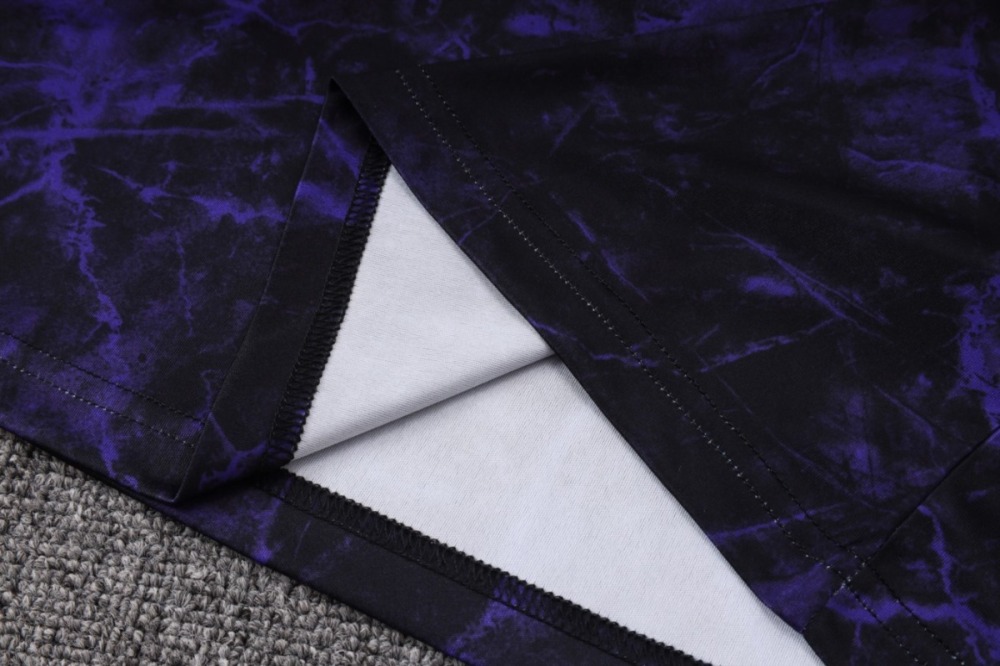 2026 Barcelona Black Purple Training Set Shirt and Shorts