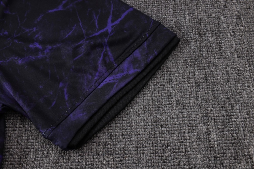 2026 Barcelona Black Purple Training Set Shirt and Shorts