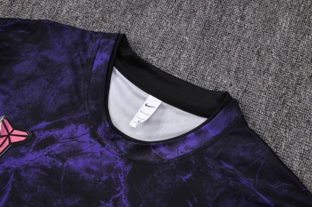 2026 Barcelona Black Purple Training Set Shirt and Shorts