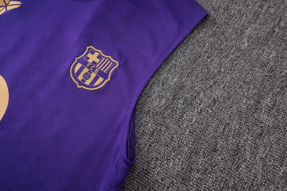 2026 Barcelona Purple Training Set Shirt and Shorts