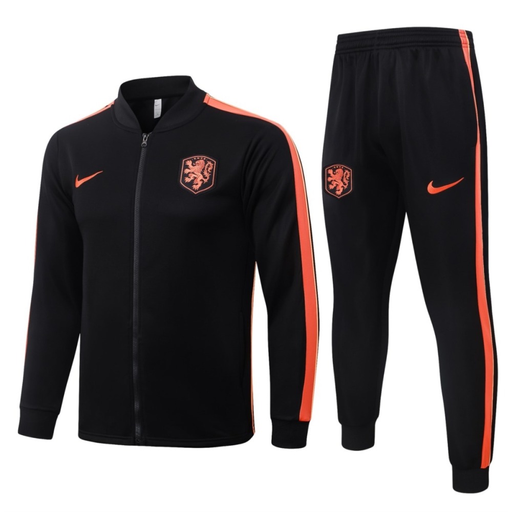 2026/27 Netherlands Black Jacket Training Suit Set