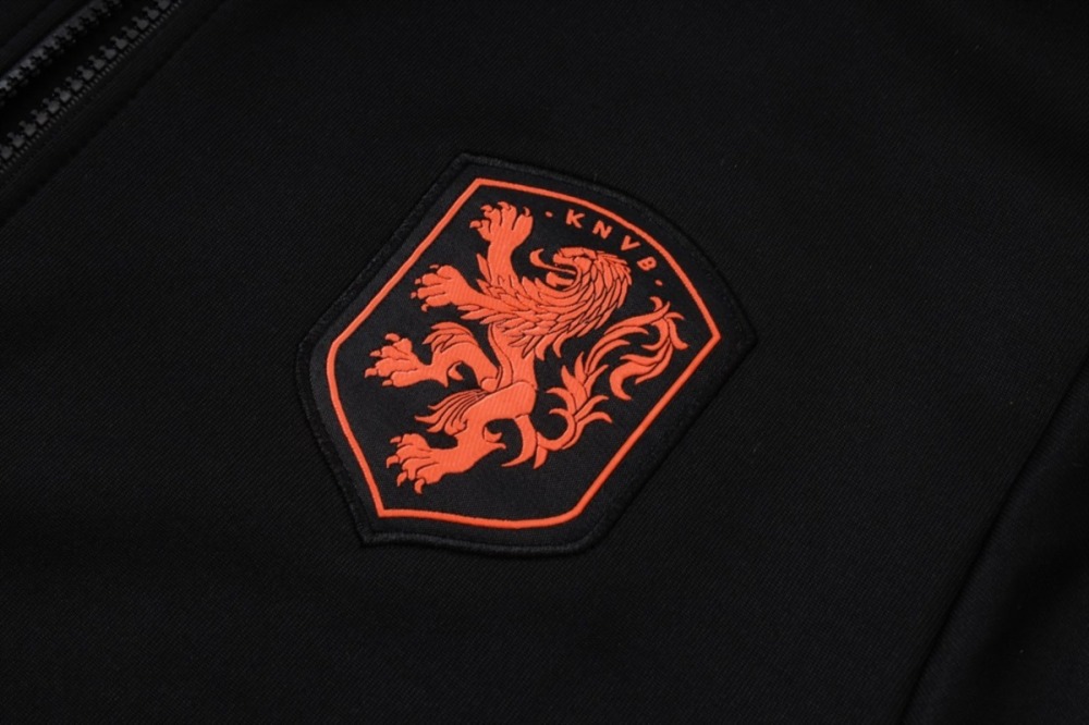 2026/27 Netherlands Black Jacket Training Suit Set
