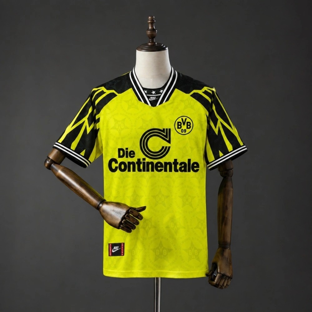 Retro Borussia Dortmund 1994/95 Home Jersey FanVersion
