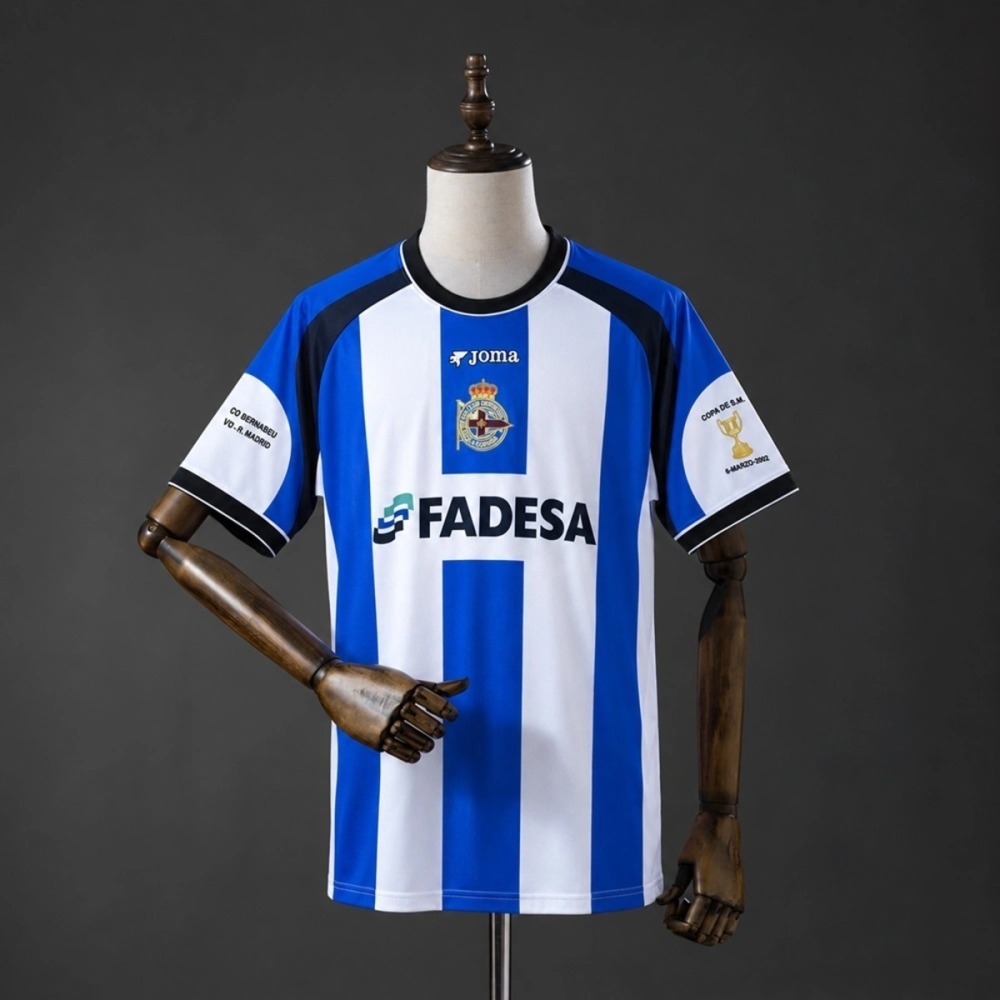 Retro Deportivo La Coruna 2001/02 Home Jersey FanVersion