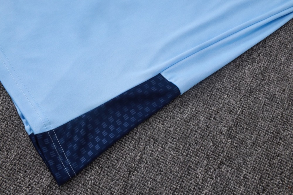 2026/27 Ajax Light blue Long-sleeved half-pull training kit