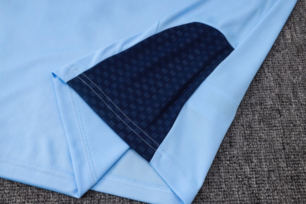 2026/27 Ajax Light blue Long-sleeved half-pull training kit