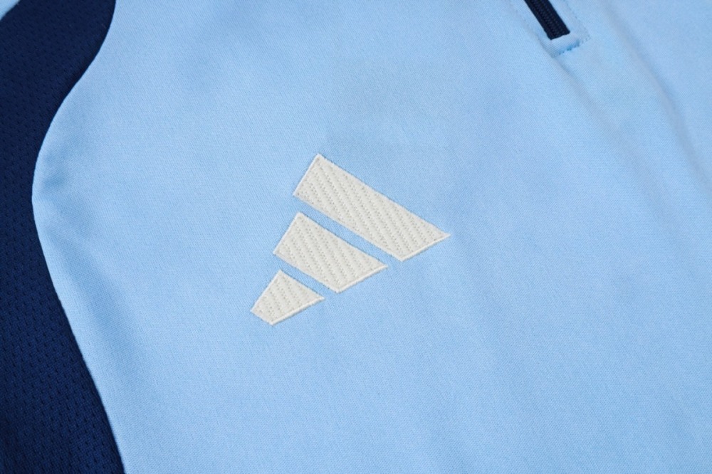 2026/27 Ajax Light blue Long-sleeved half-pull training kit