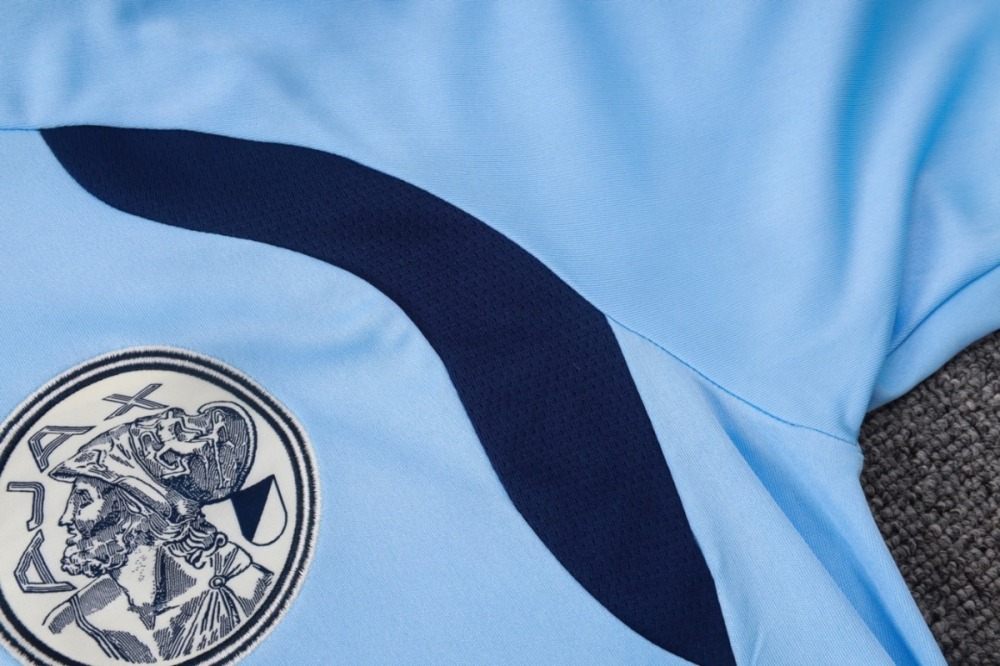 2026/27 Ajax Light blue Long-sleeved half-pull training kit