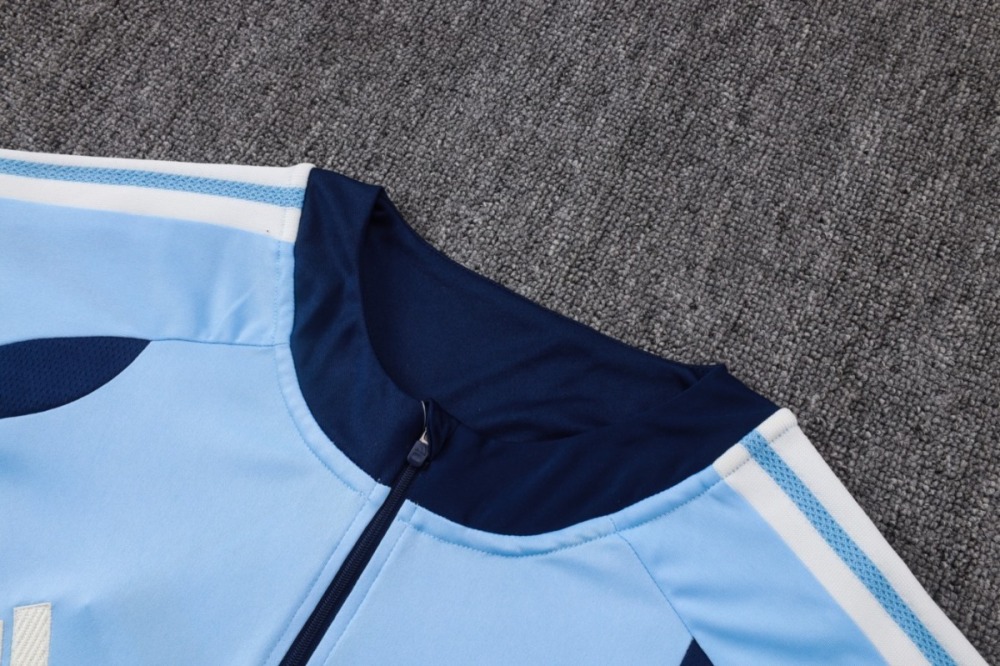 2026/27 Ajax Light blue Long-sleeved half-pull training kit