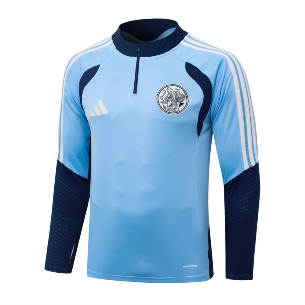 2026/27 Ajax Light blue Long-sleeved half-pull training kit
