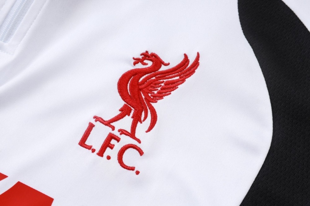 2026/27 Liverpool White Long-sleeved half-pull trainingkit