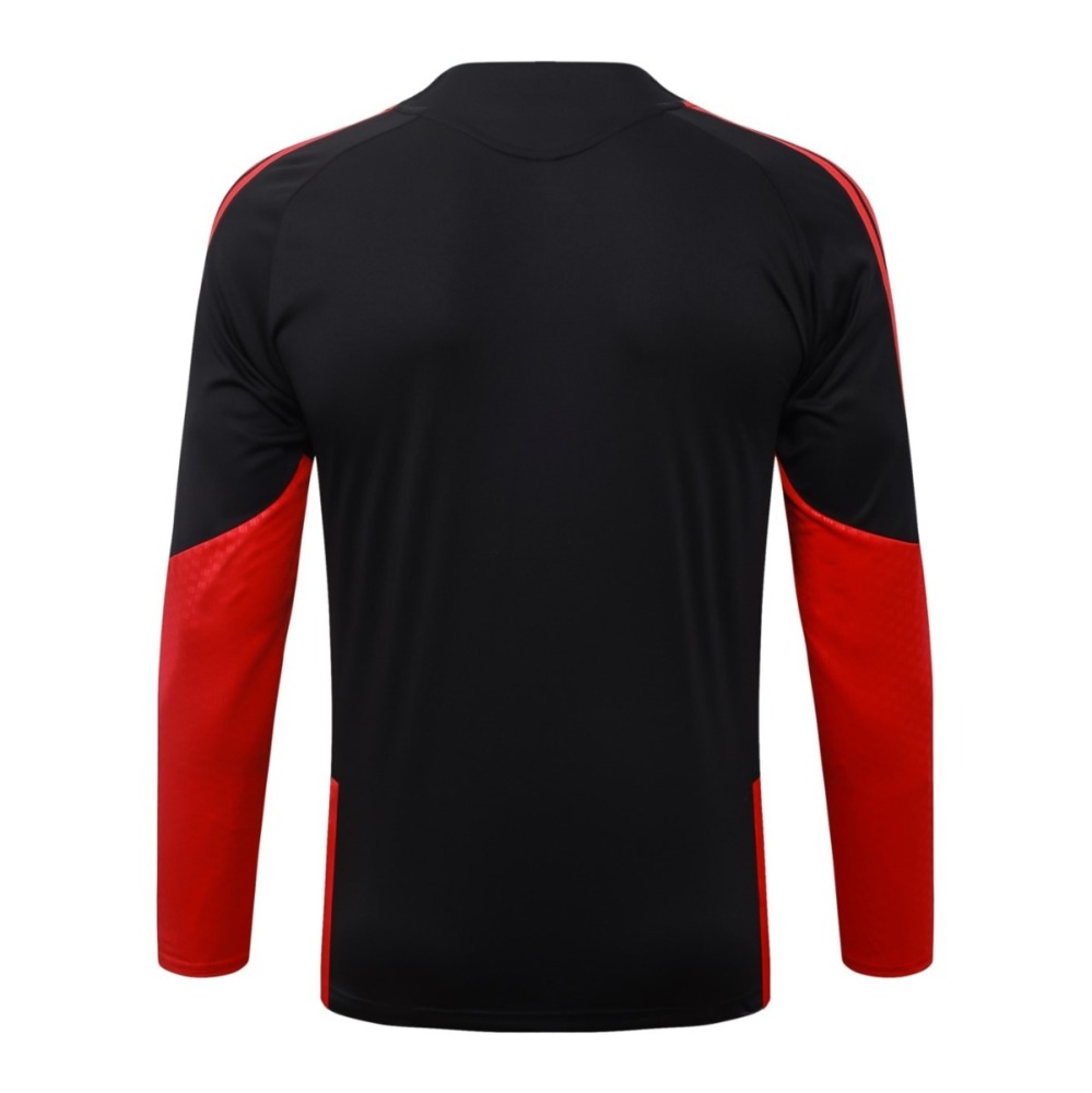 2026/27 Manchester United Black Long-sleeved half-pulltraining kit